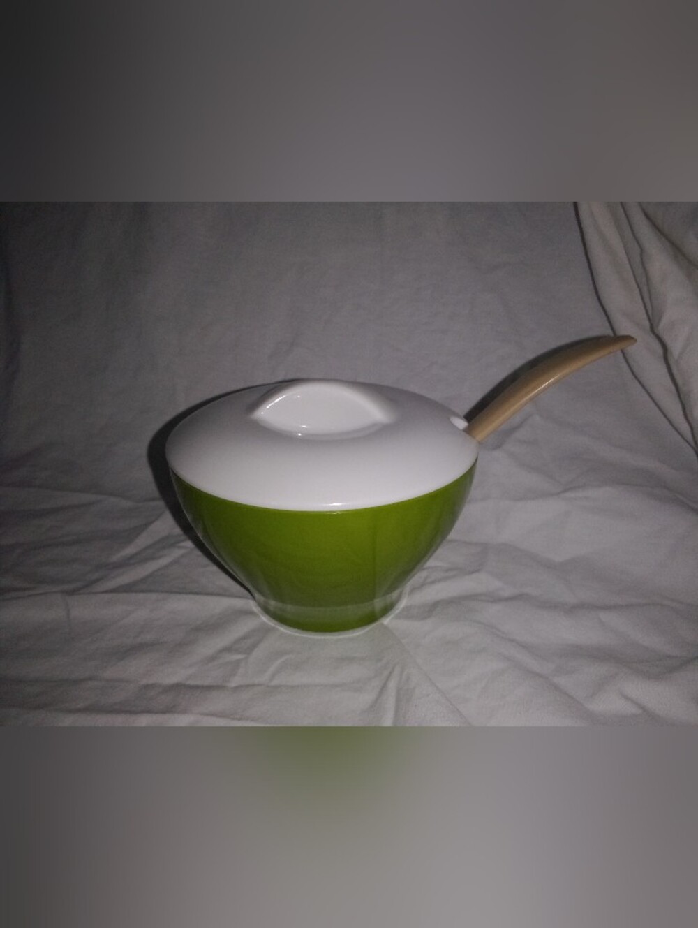 Vintage MCM Boonton Ware Serving Dish With Lid Spoon Mid Century Dining Ware